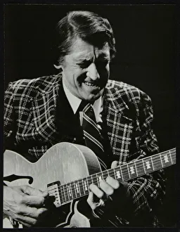 American guitarist Tal Farlow in concert, Wallingford, Oxfordshire, 1981. Artist American guitarist Tal Farlow in concert, Wallingford, Oxfordshire, 1981. Artist