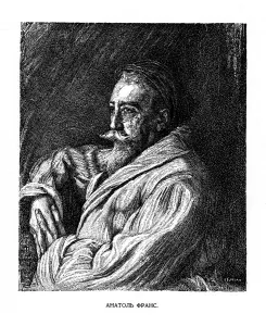 Anatole France, French author, late 19th century Anatole France, French author, late 19th century