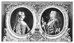 Ann, Princess of Orange and Nassau and William, Prince of Orange and Nassau, 18th century.Artist: J Jeffreys Ann, Princess of Orange and Nassau and William, Prince of Orange and Nassau, 18th century.Artist: J Jeffreys