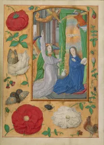 Vellum page from Latin Book of Hours, Paris ~1510 #2 Vellum page from Latin Book of Hours, Paris ~1510 #2