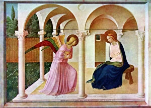 Images Dated 9th January 2007: The Annunciation, c1438-1445, (c1900-1920). Artist: Fra Angelico