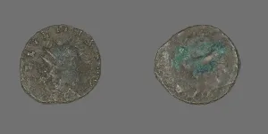 Antoninianus (Coin) Portraying Emperor Gallienus, 260-268. Creator: Unknown Antoninianus (Coin) Portraying Emperor Gallienus, 260-268. Creator: Unknown