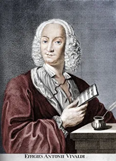 Antonio Vivaldi, Italian Baroque composer, Catholic priest, and virtuoso violinist, 1725 Antonio Vivaldi, Italian Baroque composer, Catholic priest, and virtuoso violinist, 1725