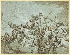 Apollo and the Muses, c. 1700 Print