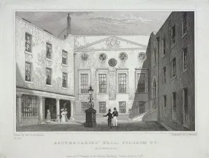 Pilgrim Street Gallery: Apothecaries Hall, London, 1831. Artist: J Hinchcliff