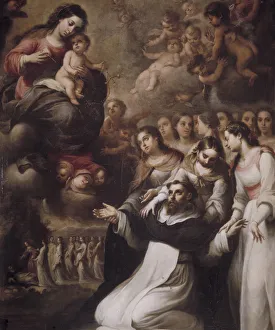 Apparition of the Virgin to St. Dominic de Guzman in Toulouse, 1693, oil on canvas Apparition of the Virgin to St. Dominic de Guzman in Toulouse, 1693, oil on canvas