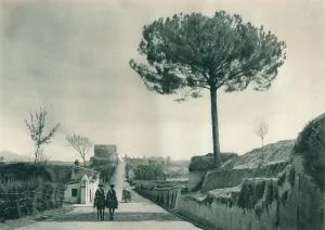 The Via Appia (Appian Way), Rome, Italy, 1927. Artist: Eugen Poppel The Via Appia (Appian Way), Rome, Italy, 1927. Artist: Eugen Poppel