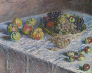 Apples and Grapes, 1880. Creator: Claude Monet Apples and Grapes, 1880. Creator: Claude Monet