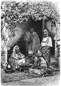 Tlemcen Collection: An Arab family of Tlemcen, Algeria, c1890. Artist: Bertrand