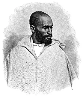An Arab man from Tangier, Morocco, 1895.Artist: Henri Thiriat An Arab man from Tangier, Morocco, 1895.Artist: Henri Thiriat