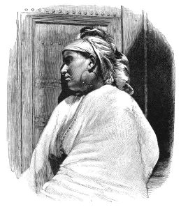 An Arab woman from Tangier, Morocco, 1895.Artist: Henri Thiriat An Arab woman from Tangier, Morocco, 1895.Artist: Henri Thiriat