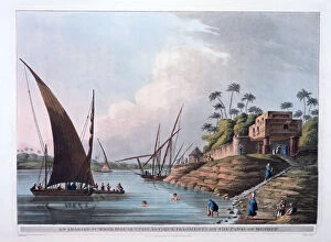 Images Dated 27th January 2007: Arabian Summer House on the Canal of Menouf, Egypt, 1801 Artist: Thomas Milton
