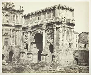 Bisson Frères Gallery: Arc de Septime Sévère, Rome, 1854 / 55, printed 1855 / 65
