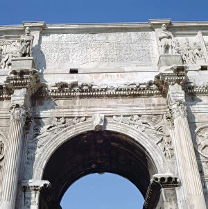 Images Dated 27th January 2007: Arch of Constantine, Rome, 4th century