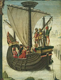 The Argonauts leaving Colchis, c. 1480. Artist: De Roberti, Ercole (c. 1450-1496) The Argonauts leaving Colchis, c. 1480. Artist: De Roberti, Ercole (c. 1450-1496)