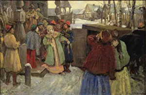 The Arrest of Tsarevna Sophia. Artist: Veshchilov, Konstantin Alexandrovich (1878-1945) The Arrest of Tsarevna Sophia. Artist: Veshchilov, Konstantin Alexandrovich (1878-1945)