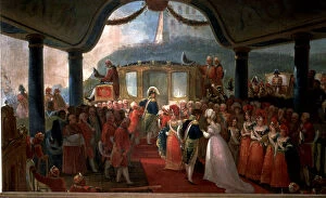 Images Dated 18th May 2012: Arrival in Brazil of Maria Leopoldina of Austria, first Empress of Brazil