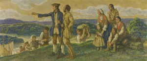 Arrival of Colonel John Donaldson (design for mural). Creator: F. Luis Mora Arrival of Colonel John Donaldson (design for mural). Creator: F. Luis Mora