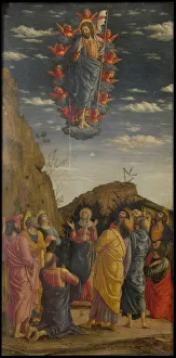 The Ascension (Trittico degli uffizi (Uffizi Tryptich), left panel), ca 1463-1464. Artist: Mantegna, Andrea (1431-1506) The Ascension (Trittico degli uffizi (Uffizi Tryptich), left panel), ca 1463-1464. Artist: Mantegna, Andrea (1431-1506)