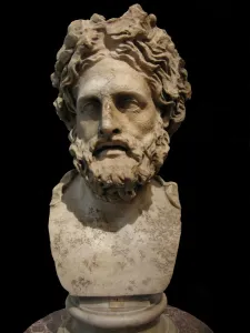 Asclepius, god of medicine and healing. (Roman copy of Greek statue by Phyromachos), 2th century BC Asclepius, god of medicine and healing. (Roman copy of Greek statue by Phyromachos), 2th century BC