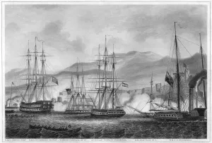Attack on Sidon by Commodore Charles Napier, 26 September 1840 (c1857). Artist: George Greatbatch Attack on Sidon by Commodore Charles Napier, 26 September 1840 (c1857). Artist: George Greatbatch