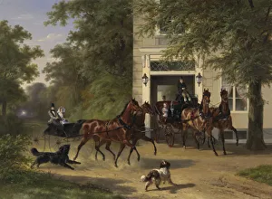 August Belmont and Isabel Perry, 1854. Creator: Wouterus Verschuur August Belmont and Isabel Perry, 1854. Creator: Wouterus Verschuur