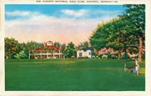 Postcard Gallery: Augusta National Golf Club House, c1935