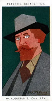 Augustus John, British painter, 1926.Artist: Alick P F Ritchie Augustus John, British painter, 1926.Artist: Alick P F Ritchie