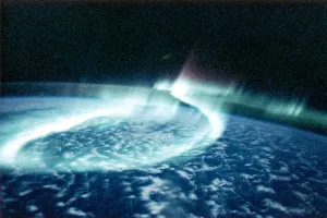 Aurora Borealis (Northern Lights) viewed from space Aurora Borealis (Northern Lights) viewed from space