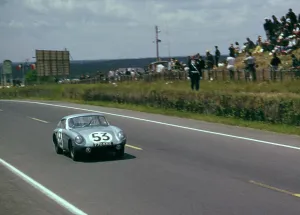 Motorsport Gallery: Austin - Healey Sprite, Baker - Bradley 1964, Le Mans 24 hour race. Creator: Unknown