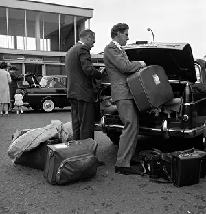 Austin Westminster and DAF 750 at the port of Rotterdam, Netherlands, 1963. Artist Austin Westminster and DAF 750 at the port of Rotterdam, Netherlands, 1963. Artist