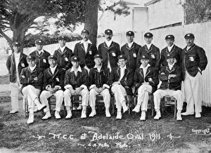 Images Dated 12th January 2008: The Australian-touring English cricket team of 1911-1912.Artist: CA Petts