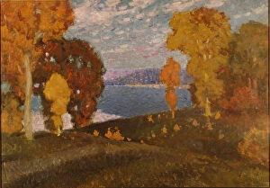 Autumn Landscape Gallery: Autumn, ca 1928. Artist: Purvitis, Vilhelms (1872-1945)