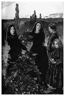 Autumn Leaves, 1895.Artist: Henry Macbeth-Raeburn