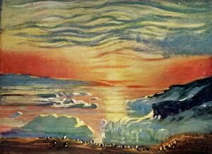 South Pole Gallery: The Autumn Sunset, c1908, (1909). Artist: George Marston