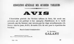Avis, from French Political posters of the Paris Commune, May 1871 Avis, from French Political posters of the Paris Commune, May 1871