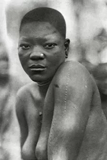 Livingstone Collection: Awemba girl, Livingstone to Broken Hill, Northern Rhodesia, 1925 (1927). Artist: Thomas A Glover