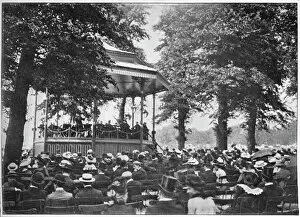A band in Hyde Park, London, c1901 (1901)