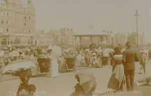 The Band Playing - Upper Leas, Folkestone, late 19th-early 20th century The Band Playing - Upper Leas, Folkestone, late 19th-early 20th century