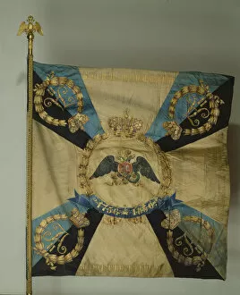 Banner of the Life-Guards Grenadier Regiment, 1879. Artist: Flags, Banners and Standards