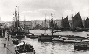 Images Dated 15th April 2008: The Barbican, Plymouth, Devon, early 20th century.Artist: Photochrom Co Ltd of London
