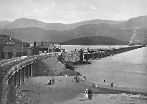 Barmouth Bridge and Cader Idris, c1896. Artist: H Owen Barmouth Bridge and Cader Idris, c1896. Artist: H Owen