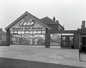 Barnsley Co-op, Smithies branch exterior, South Yorkshire, 1961. Artist: Michael Walters Barnsley Co-op, Smithies branch exterior, South Yorkshire, 1961. Artist: Michael Walters