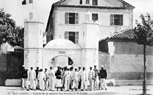 Barracks of the recruits, French Foreign Legion, Sidi Bel Abbes, Algeria, 14 July 1906 Barracks of the recruits, French Foreign Legion, Sidi Bel Abbes, Algeria, 14 July 1906