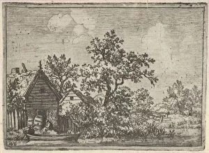 The Two Barrels before a Hut, 17th century. Creator: Allart van Everdingen
