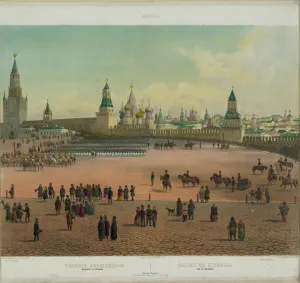 The Basil Cathedral at the Red Square in Moscow (from a panoramic view of Moscow in 10 The Basil Cathedral at the Red Square in Moscow (from a panoramic view of Moscow in 10