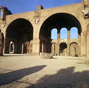 Italian Archaeological Site Prints: Basilca of the Emperor Maxentius