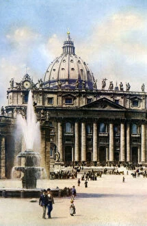Images Dated 15th September 2007: The Basilica of Saint Peter, Rome, 1926