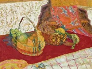 Prints of Two baskets of fruit, c1935. Private Collection Pierre Bonnard Prints: Print of Two Baskets of Fruit