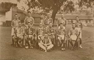 British Historical And Art Gallery: The Battalion Hockey Team of the First Battalion, The Queens Own Royal West Kent Regiment. Poona, I